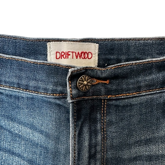 Driftwood Colette Crop Jeans Embroidered Studded Bohemian BOHO - Picture 5 of 10